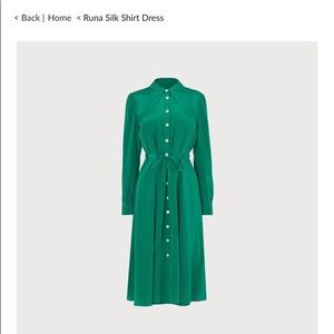 L.K. Bennett Runa Malachite Silk Dress